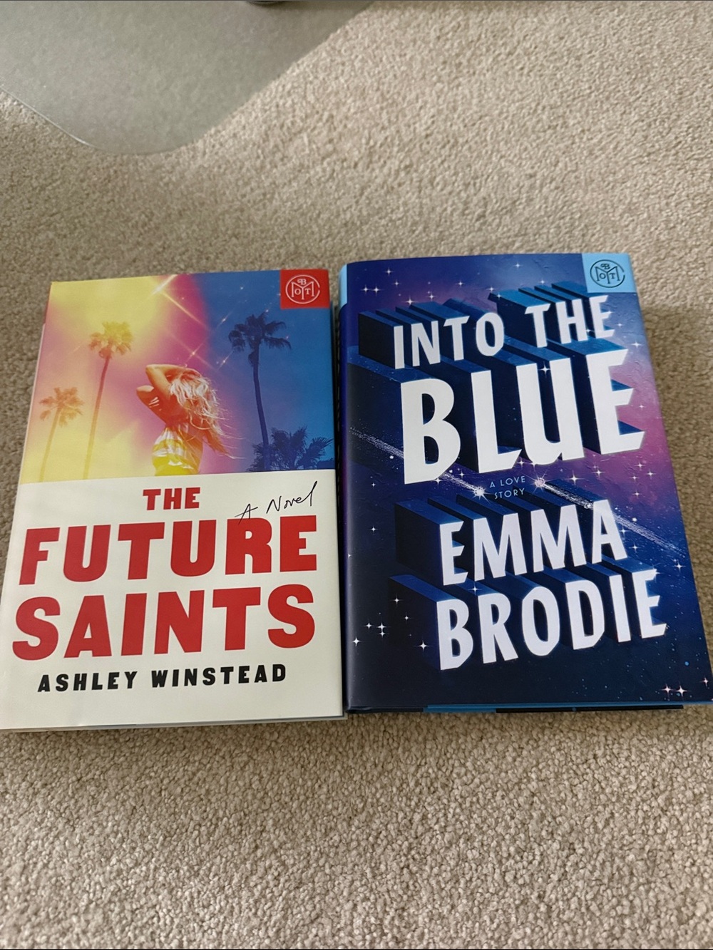 Into the Blue by Emma Brodie - Blue Hardcover Novel